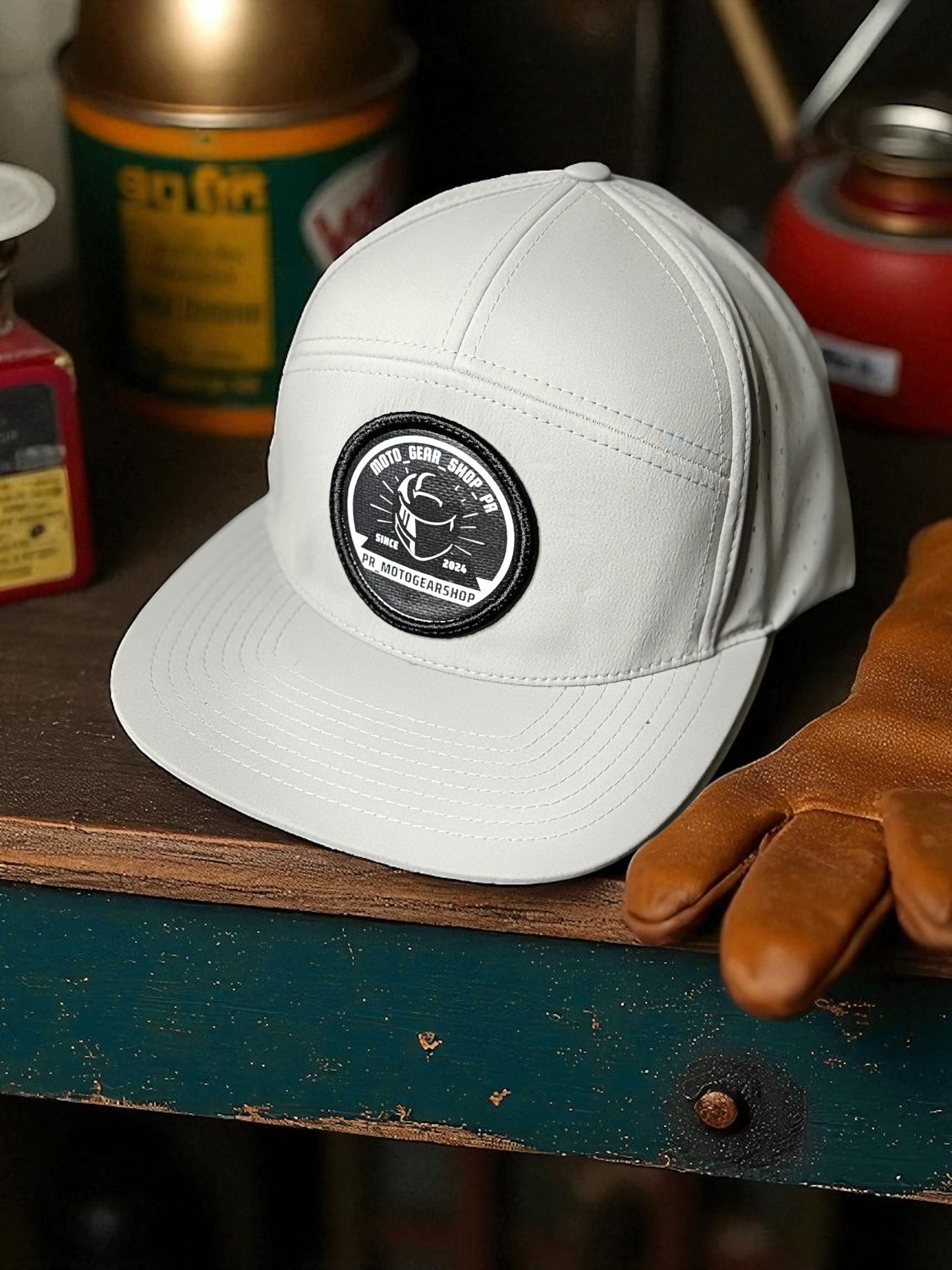 7 panel hats micro perforated with MGSPR patch